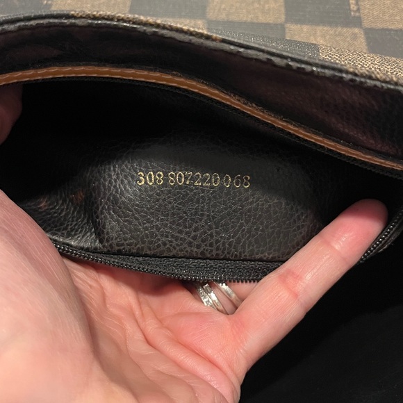 FENDI authentic rare vintage 90s Pequin checkerboard crossbody messenger bag EUC - Picture 6 of 16